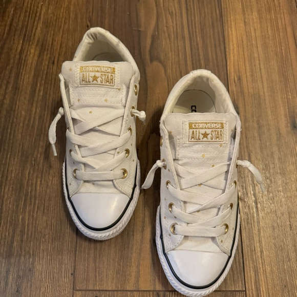 White Converse with gold stars - Picture 9 of 11